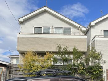 横浜市磯子区M様邸グランセラトップ１液水性外壁塗装施工前