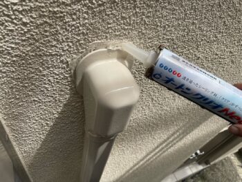 横浜市港南区H様邸エアコンスリムダクト根元シール