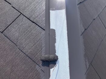 横浜市保土ヶ谷区D様邸棟板金塗装上塗り1回目