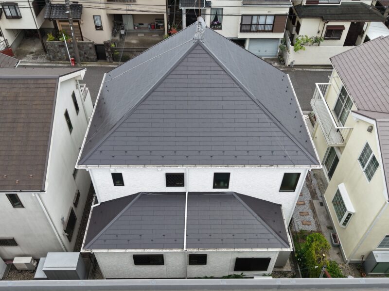 横浜市保土ヶ谷区D様邸ファインパーフェクトベスト屋根塗装施工後