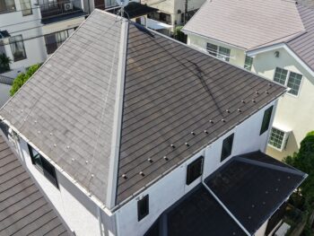 横浜市保土ヶ谷区D様邸ファインパーフェクトベスト屋根塗装施工前