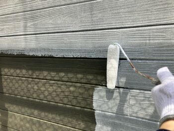 横浜市保土ヶ谷区D様邸パーフェクトトップSi外壁塗装下塗り