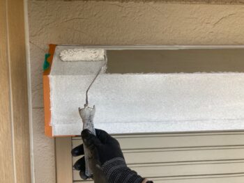 横浜市都筑区N様邸シャッターボックス錆止め塗装