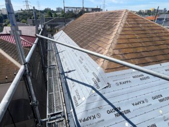 横浜市緑区N様邸屋根カバー工法防水シート