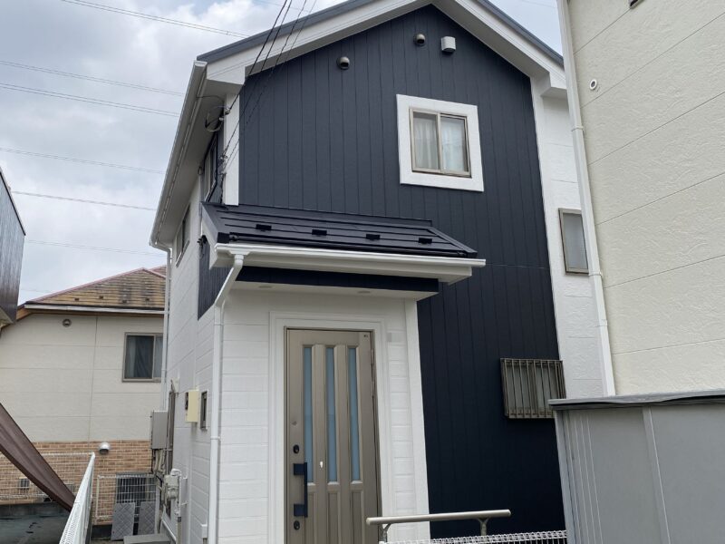 横浜市緑区N様邸パーフェクトトップSi外壁塗装施工後